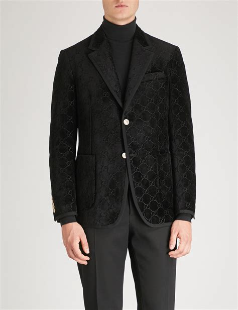 gucci blazer black|Gucci blazer for men.